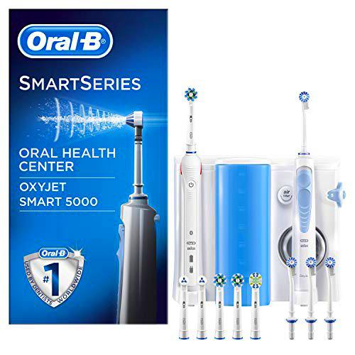 Oral-B Estación De Cuidado Bucal: Oral-B Smart 5000 Cepillo De Dientes Eléctrico + Irrigador Con Tecnología Oxyjet De Braun
