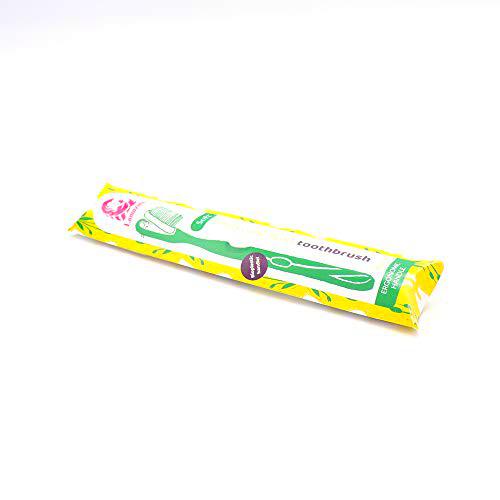 Lamazuna Cepillo de dientes - Medio (verde)