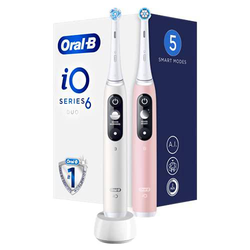 Oral-B iO 9 Duo - Juego de 2 cepillos de dientes eléctricos recargables