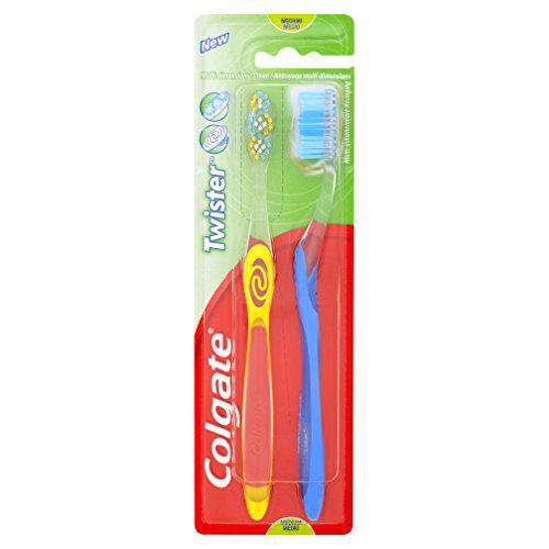 Colgate Twister Fresh - Cepillo de dientes (2 unidades