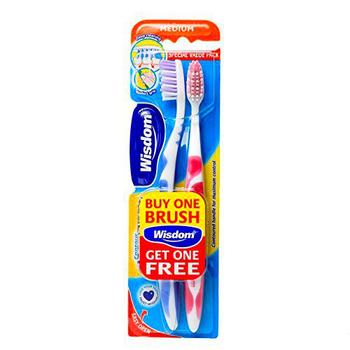 Wisdom Contour Deep Clean - Cepillo de dientes (tamaño mediano