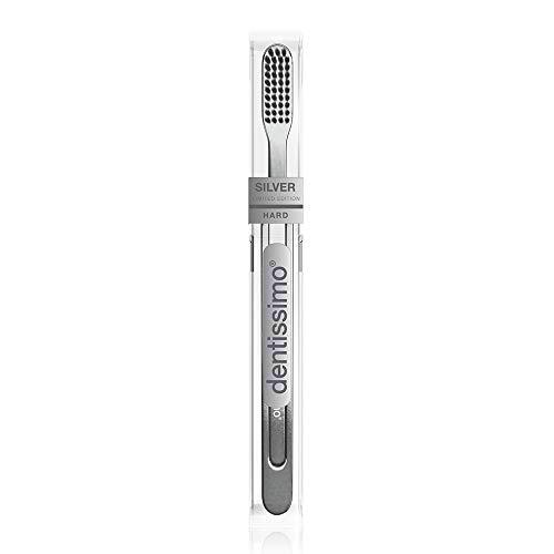 Dentissimo Premium Hard Silver Toothbrush, Helps To Fight Against Tartar
