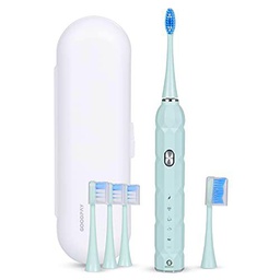 DAM Cepillo dental eléctrico sónico ET04, con 5 modos de cepillado