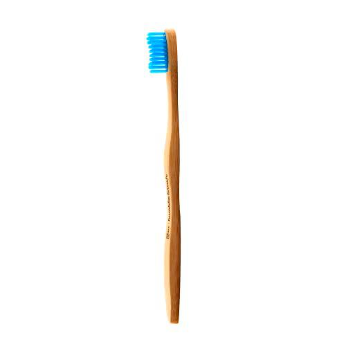 The Humble Co. Cepillo de Dientes de Bambú Azul | Cerdas Suaves | Biodegradable