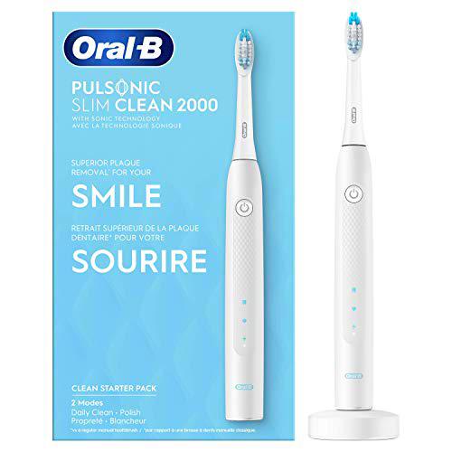 Oral-B 80336258 Oral-B Pulsonic Slim Clean 2000 - Cepillo de dientes eléctrico sónico blanco