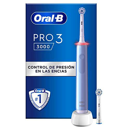 Oral-B Pro 3 3000 Azul Cepillo Eléctrico, Con 2 Cabezales