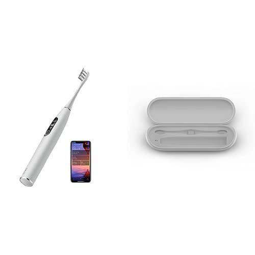 Oclean X Pro Elite, cepillo de dientes eléctrico sónico inteligente y silencioso + Estuche de viaje + RECAMBIO del cabezal del cepillo de dientes