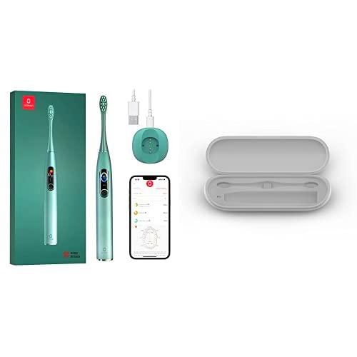 Oclean X Pro, cepillo de dientes eléctrico inteligente + Estuche de viaje + RECAMBIO del cabezal del cepillo de dientes