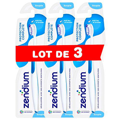 Zendium - Cepillo de dientes protección completa, suave - color aleatorio -  - Juego de 3