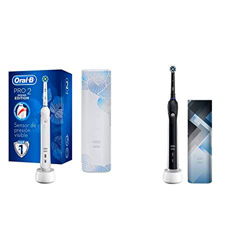 Oral-B Pro 2 2500 Cepillo De Dientes Eléctrico, 1 Mango Blanco Recargable Con Tecnología De Braun