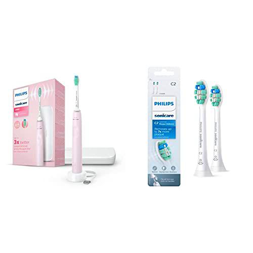 Cepillo de dientes eléctrico sónico Philips Sonicare serie 3100 con sensor de presión y recordatorio de sustitución de cabezal BrushSync