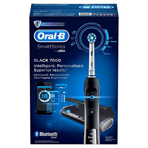 Oral-B PRO 7000 - CrossAction Smart Series Cepillo de Dientes Eléctrico Recargable con Conectividad Bluetooth y Tecnología Braun