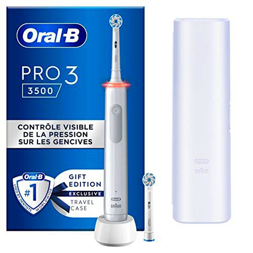 Oral-B PRO 3 3500 - Cepillo de dientes eléctrico (2 cepillos