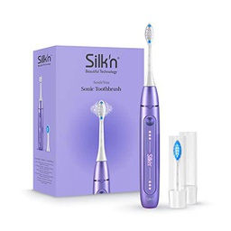 SonicYou - Cepillo de dientes sónico con batería de 300 días, Púrpura