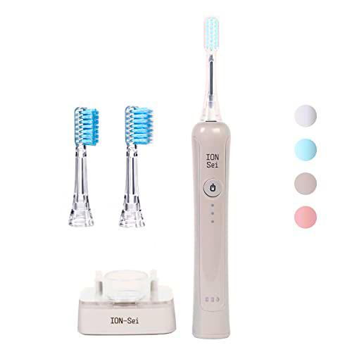 ION-Sei - Cepillo de dientes eléctrico sónico con tecnología patentada de iones de Japón