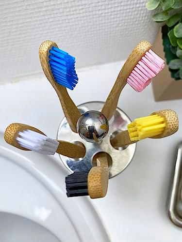 Cepillo de dientes para adultos, color negro, 20 unidades