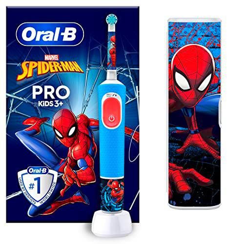 Oral-B Pro Kids Cepillo De Dientes Eléctrico, 1 Mango De Spider-Man De Marvel