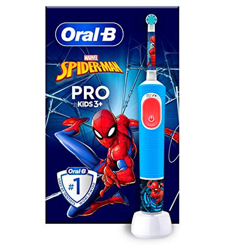 Oral-B Pro Kids Cepillo De Dientes Eléctrico, 1 Mango De Spider-Man De Marvel