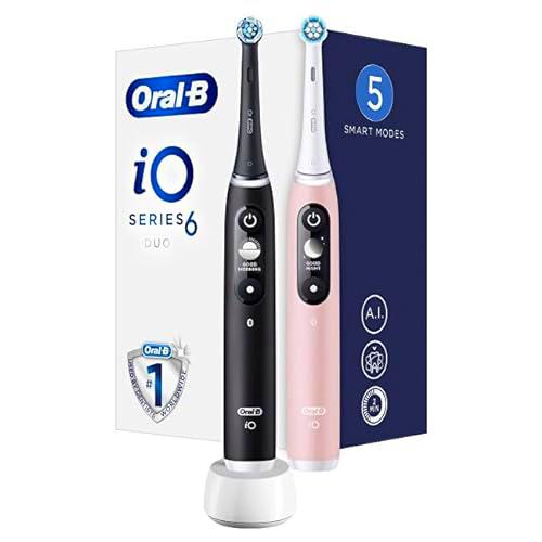 Electric toothbrush iO6 Series Duo Pack Black/Pink Sand Extra Handle 2 pcs