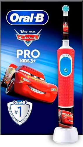 Braun Oral-B Pro Kids 1 mango Disney Cars, 1 cepillo de dientes eléctrico