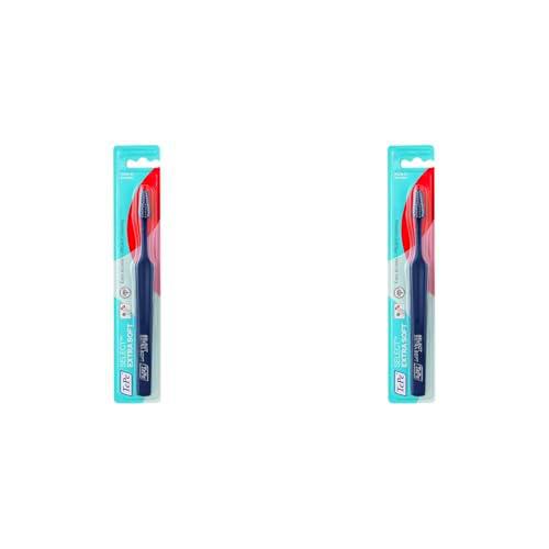 TePe Select - Cepillo de dientes Extra suave/Cepillo manual para adultos/color mixed/disponible en distintas texturas (Paquete de 2)