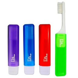 4 cepillos de dientes ortodónticos de viaje VTrim (juego de 4 colores)