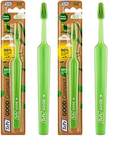 TePe Cepillo de dientes suave compacto, colores surtidos