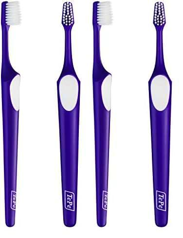 TePe Cepillo de dientes Supreme Compacto - Forma cónica de cepillo de dientes con cerdas cortas y largas para una limpieza óptima y suave hasta los espacios interdentales