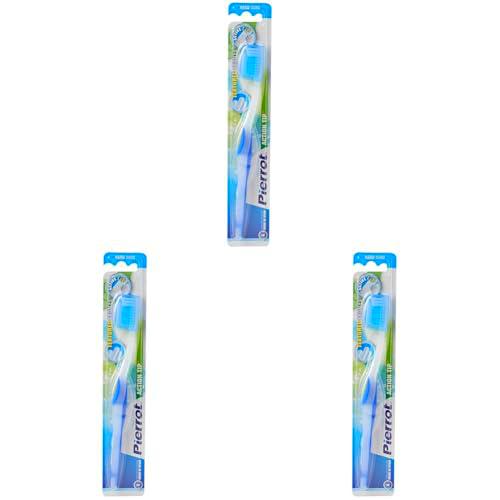 PIERROT CEP.Dientes ACTIO Duro, Negro, Estándar (Paquete de 3)