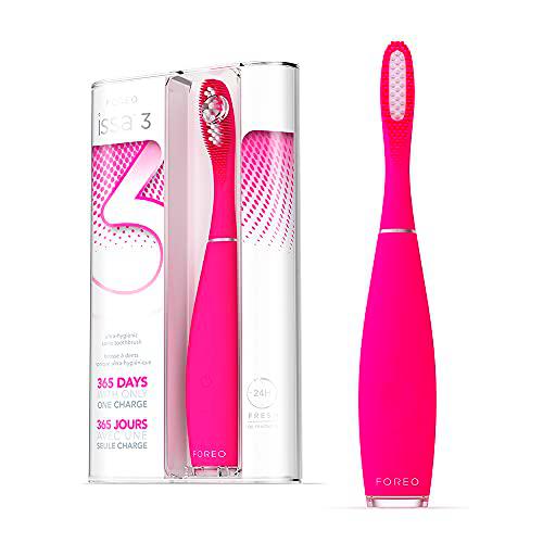 FOREO ISSA 3 cepillo de dientes sónico ultra higiénico y recargable de FOREO cerdas de silicona y polímero