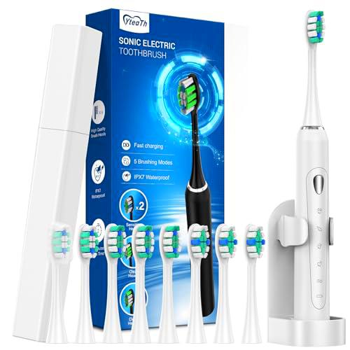 YteaTh Cepillos de Dientes Eléctrico Sónico para Blanqueador Dental