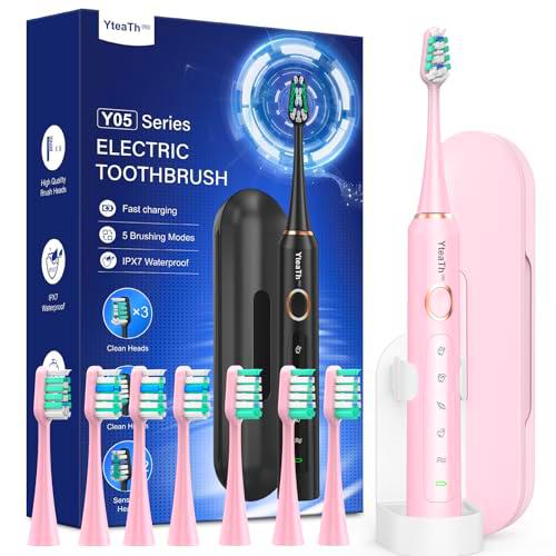 Cepillo de dientes eléctrico para adultos y niños, 5 modos de limpieza profunda
