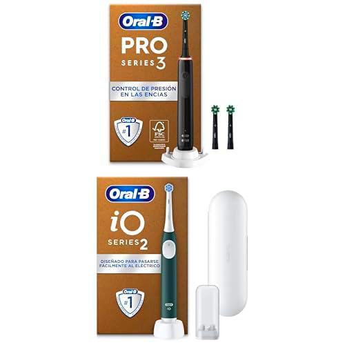 Oral-B Pro 3 3000 Cepillo de Dientes Eléctrico con Mango Recargable y 3 Cabezales