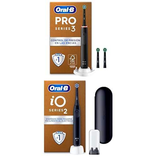 Oral-B Pro 3 3000 Cepillo de Dientes Eléctrico con Mango Recargable y 3 Cabezales