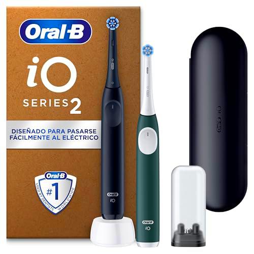 Oral-B iO 2 Cepillos de Dientes Eléctricos Negro Noche y Verde Bosque
