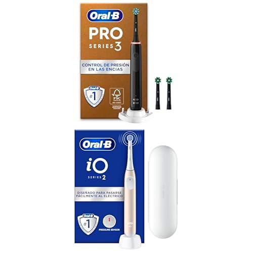 Oral-B Pro 3 3000 Cepillo de Dientes Eléctrico con Mango Recargable y 3 Cabezales
