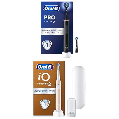 Oral-B Pro 3 3000 Cepillo de Dientes Eléctrico con Mango Recargable y 2 Cabezales