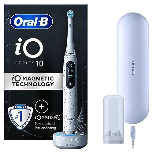 Oral-B iO 10 Cepillo de Dientes eléctrico Blanco, 1 Cabezal de Cepillo de Dientes