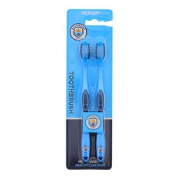 EPL Manchester City - Cepillo de dientes suave, 2 unidades