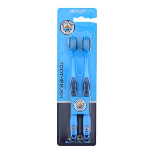 EPL Manchester City - Cepillo de dientes suave, 2 unidades