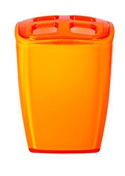 GRUND z22020214 Neon Cepillo de Dientes Vaso 7 X 6,5 X 10 Cm Naranja Accesorios