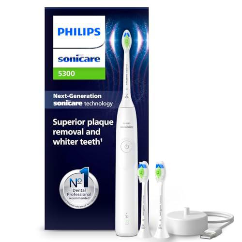 Philips Sonicare 5300 cepillo dental eléctrico, cepillo dental sónico con 2 niveles de intensidad