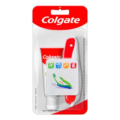 Colgate Kit de Viaje Portátil | Incluye Cepillo Dental Suave y Pasta de Dientes Colgate Total 20ml | El Dentífrico Colgate Total proporciona Protección Completa 24h