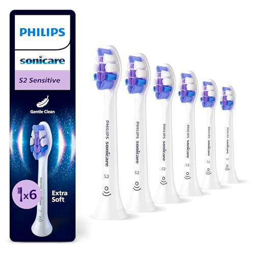 Philips Sonicare S2 Sensitive, cabezales de cepillo dental de repuesto originales