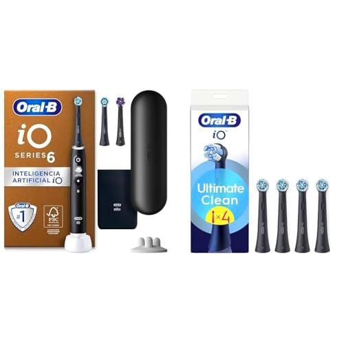 Oral-B iO 6N Cepillo de Dientes Eléctrico con Mango Recargable + Pack de 4 Recambios