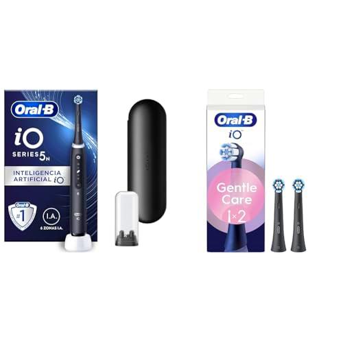Oral-B iO 3N Cepillo de Dientes Eléctrico con Mango Recargable + Gentle Care Cabezales De Recambio Originales