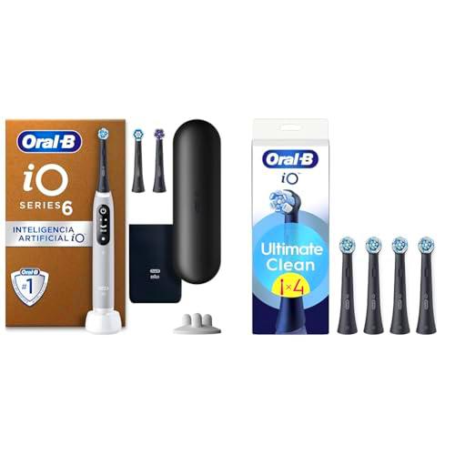 Oral-B iO 6 Cepillo De Dientes Eléctrico Gris + Pack de 4 Recambios