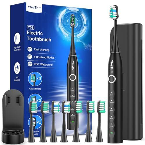 Cepillo de Dientes Eléctrico Sónico Adultos con 8 Cabezales