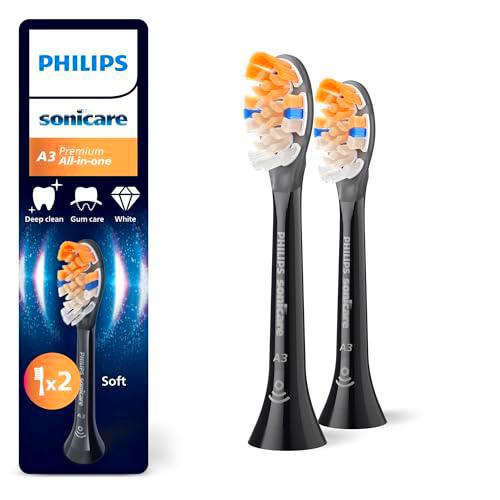 Philips Sonicare A3 Premium All-in-One, cabezales de cepillado de repuesto originales