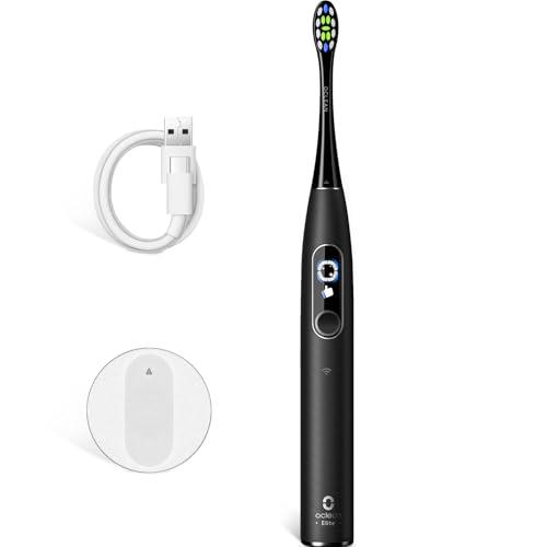 Oclean Cepillo de dientes eléctrico X Elite 10, pantalla táctil con seguimiento de 12 áreas